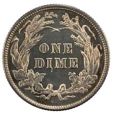 Barber Dime coin image